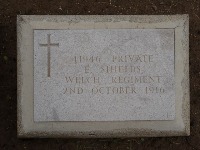 Struma Military Cemetery - Shields, E